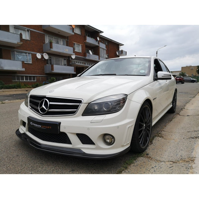 W204 C63 08-11 AK-style carbon fiber front lip