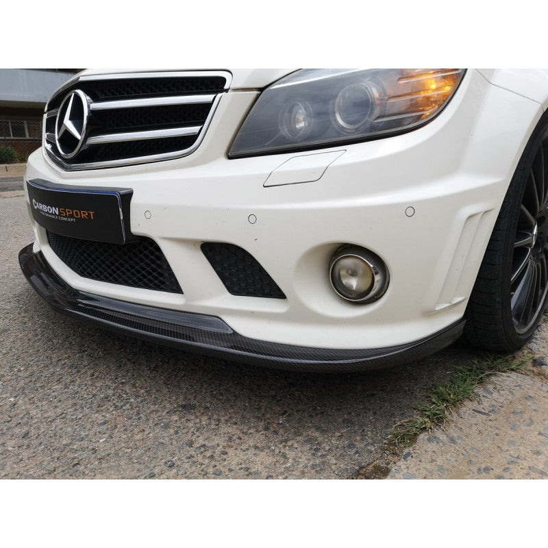 W204 C63 08-11 AK-style carbon fiber front lip