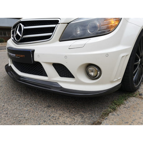 W204 C63 08-11 AK-style carbon fiber front lip