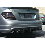 W204 C63 08-11 TMS style carbon fiber diffuser