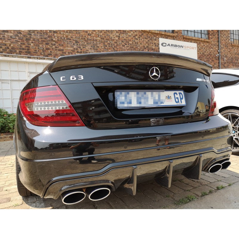 W204 C63 12-15 carbon fiber rear diffuser