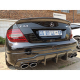 W204 C63 12-15 carbon fiber rear diffuser