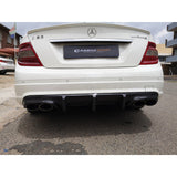 W204 C63 08-11 AMG carbon fiber rear diffuser