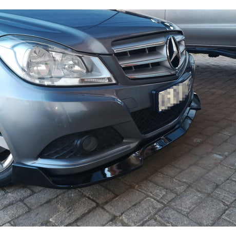 W204 non-AMG B-style 3pcs front lip