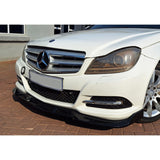 W204 non-AMG B-style 3pcs front lip