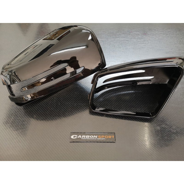 W204 W211 W176 W117 replacement gloss black mirror cover