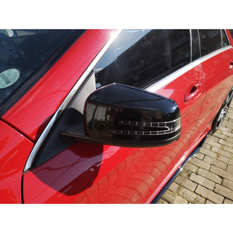 W204 W211 W176 W117 replacement gloss black mirror cover