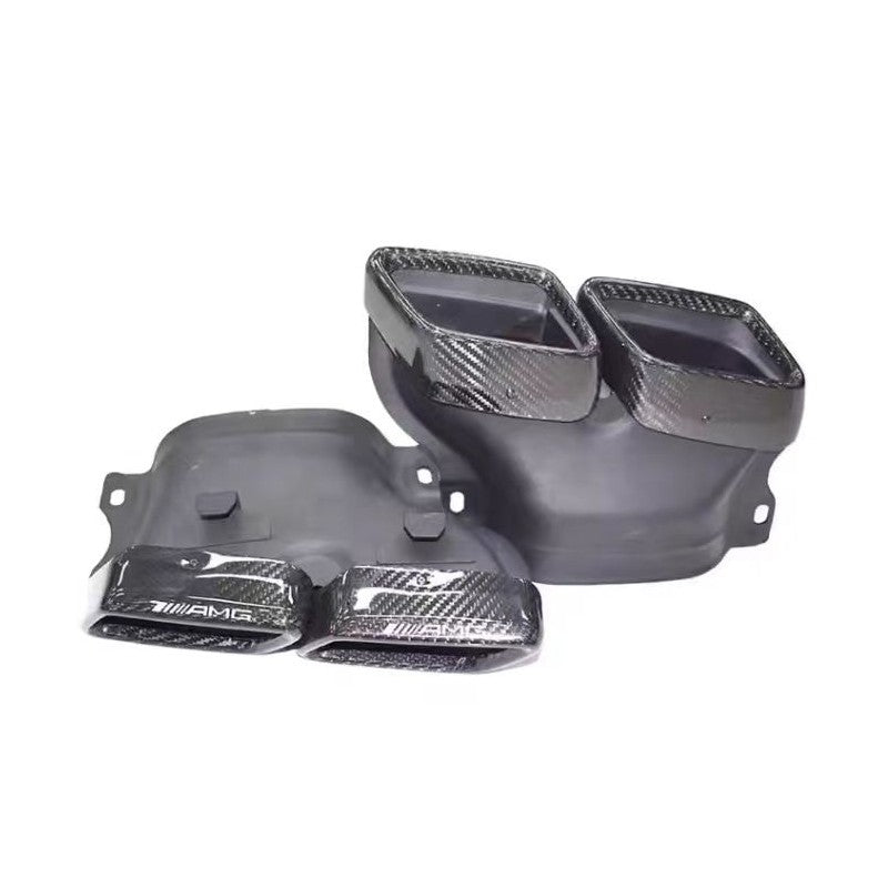 W204 W205 AMG style carbon fiber tailpipe