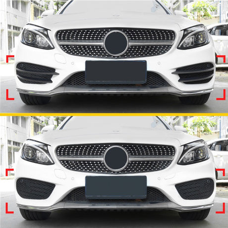 W205 15-18 AMG 4pcs front bumper canards