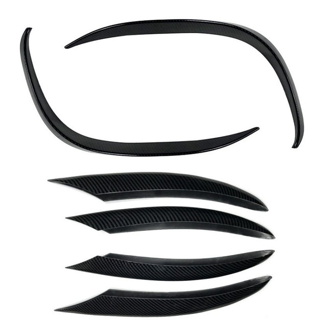 W205 19-21 6pcs front bumper canards