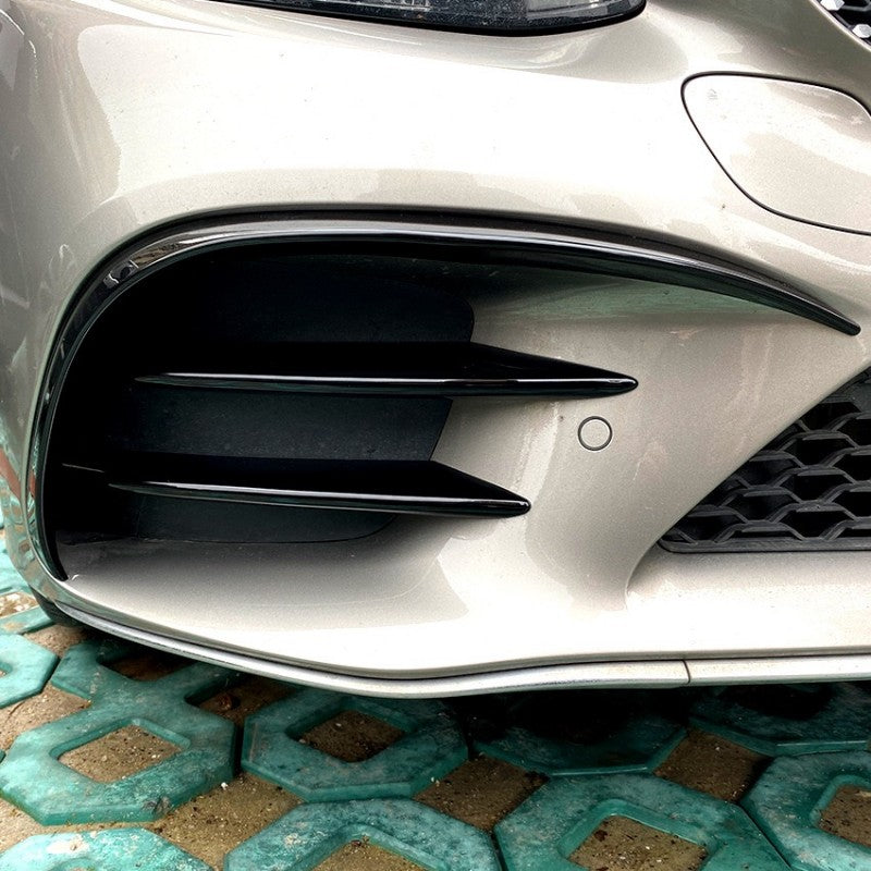 W205 19-21 6pcs front bumper canards