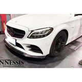 W205 19+ AMG B style 2pcs front lip