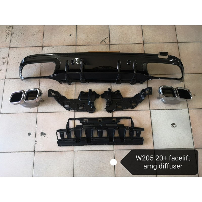 W205 4D AMG 20+ AMG rear diffuser