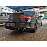 W205 2D AMG style rear diffuser w/tailpipe