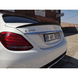 W205 4D AMG STYLE CARBON FIBER BOOT SPOILER