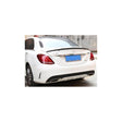 W205 4D B-style carbon fiber boot spoiler