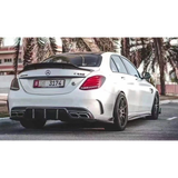 W205 4D AMG C63 carbon fiber rear diffuser