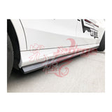 W205 AMG JG style carbon fiber side skirts