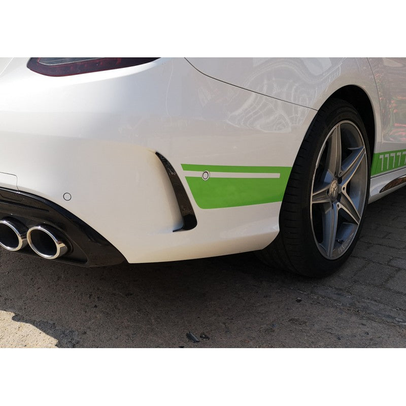 W205 AMG rear bumper canards