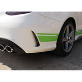 W205 AMG rear bumper canards