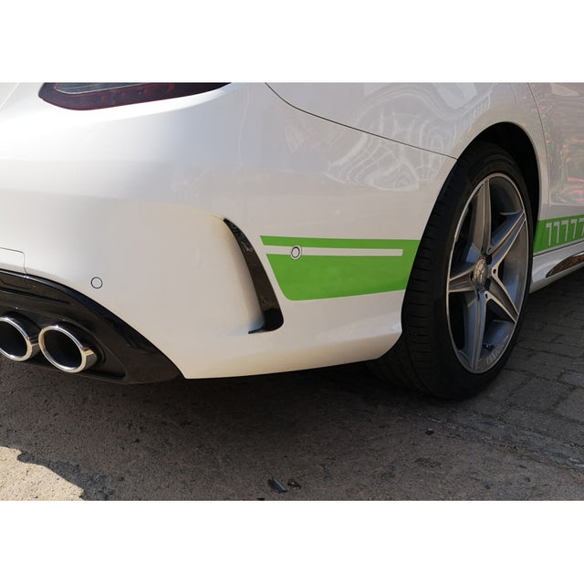 W205 AMG rear bumper canards