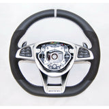 W205 W176 W117 AMG steering wheel suede alcantara DIY kit - Black
