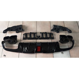 W205 2D B-style rear diffuser w/tailpipe
