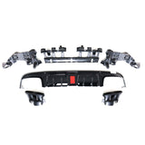 W205 4D AMG B-style rear diffuser w/tailpipe