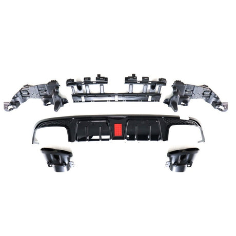 W205 4D AMG B-style rear diffuser w/tailpipe