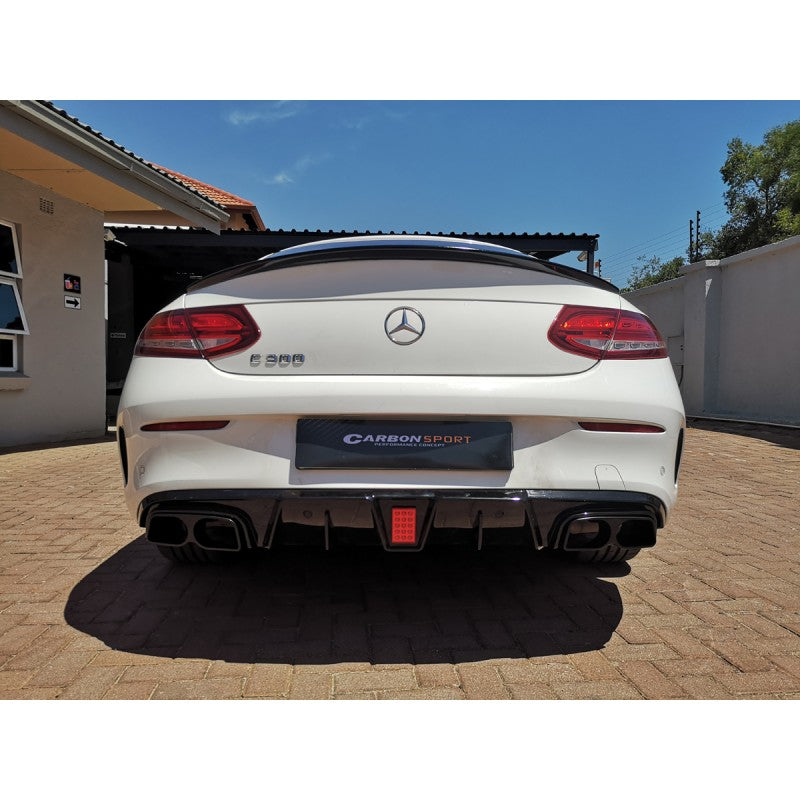 W205 2D B-style rear diffuser w/tailpipe