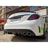 W205 4D AMG C43-style rear diffuser