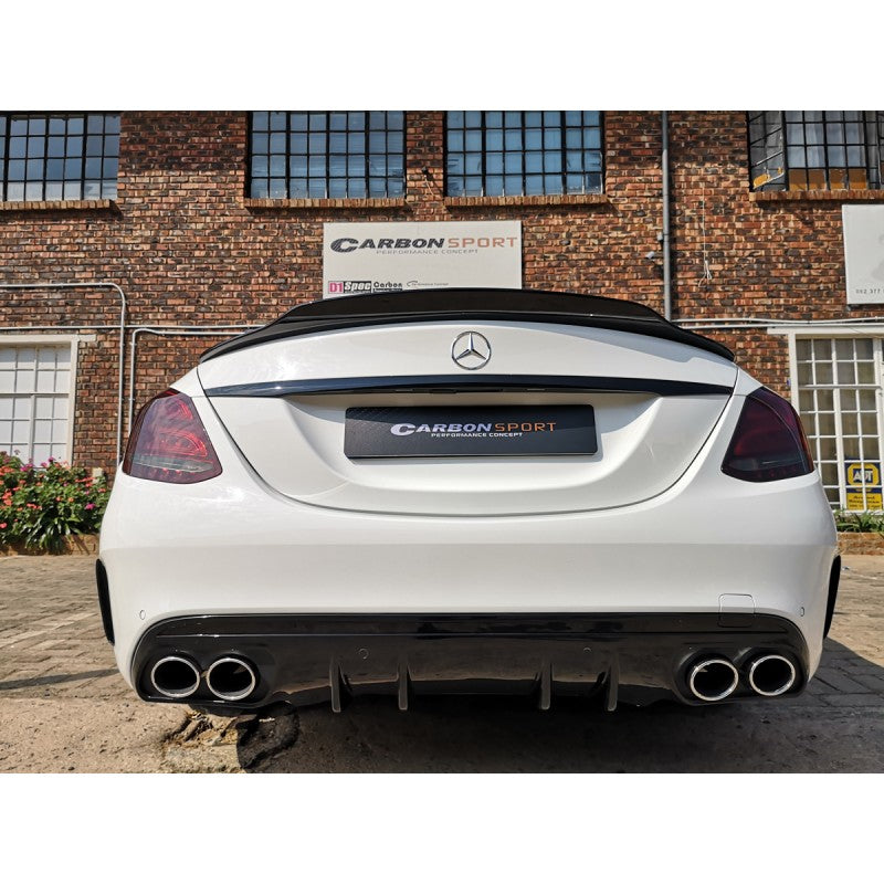 W205 4D AMG C43-style rear diffuser