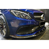 W205 C63 PSM-style carbon fiber front lip