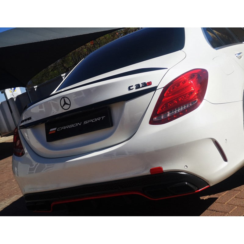 W205 C63 style boot spoiler