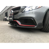 W205 C63 2D B-Style carbon fiber front lip