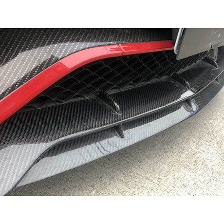 W205 C63 2D B-Style carbon fiber front lip