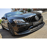 W205 C63 2D B-Style carbon fiber front lip