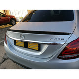 W205 4D P style carbon fiber boot spoiler