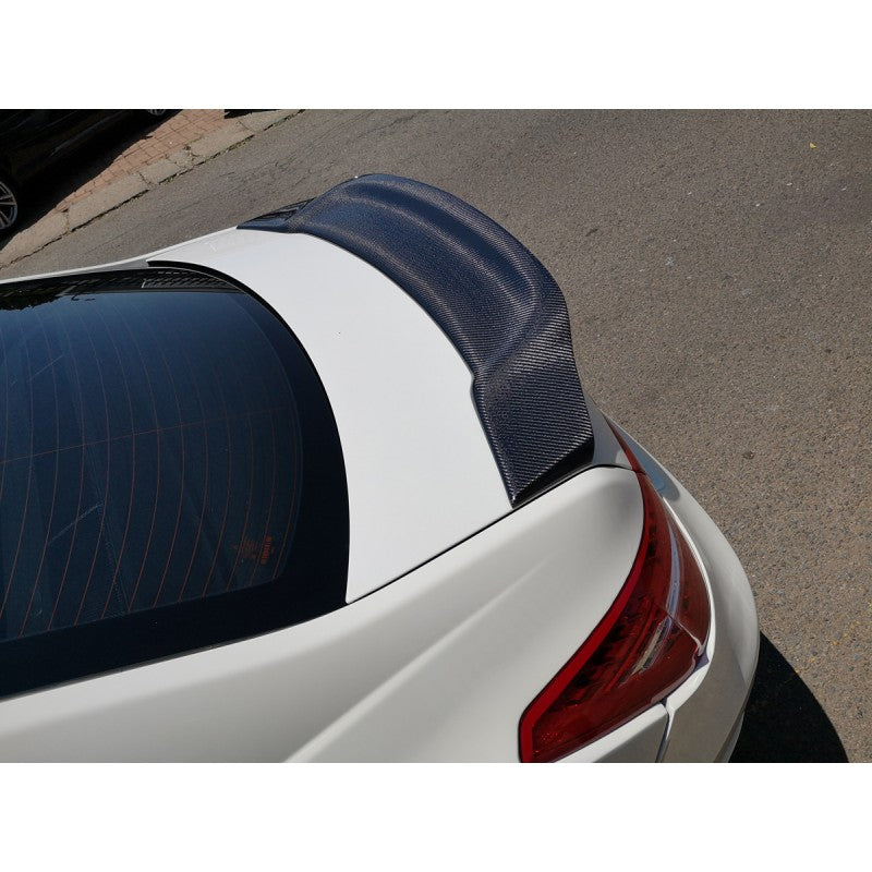 W207 R style carbon fiber boot spoiler