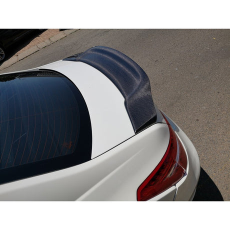 W207 R style carbon fiber boot spoiler