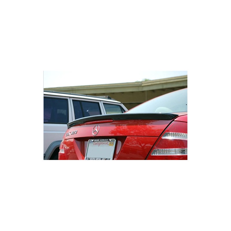 W209 CLK AMG-style carbon fiber boot spoiler