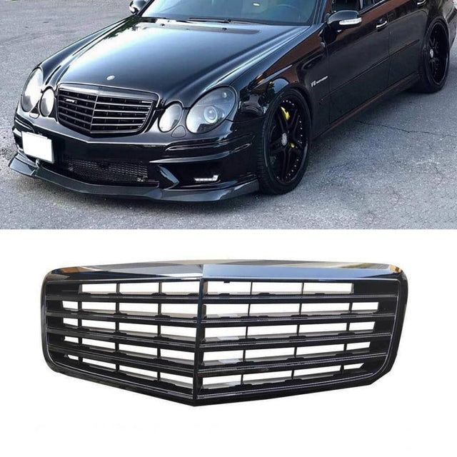 W211 07-09 facelift grille (Black chrome)