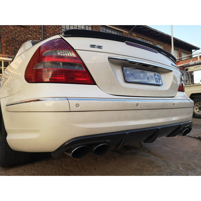 W211 E55 AMG carbon fiber diffuser