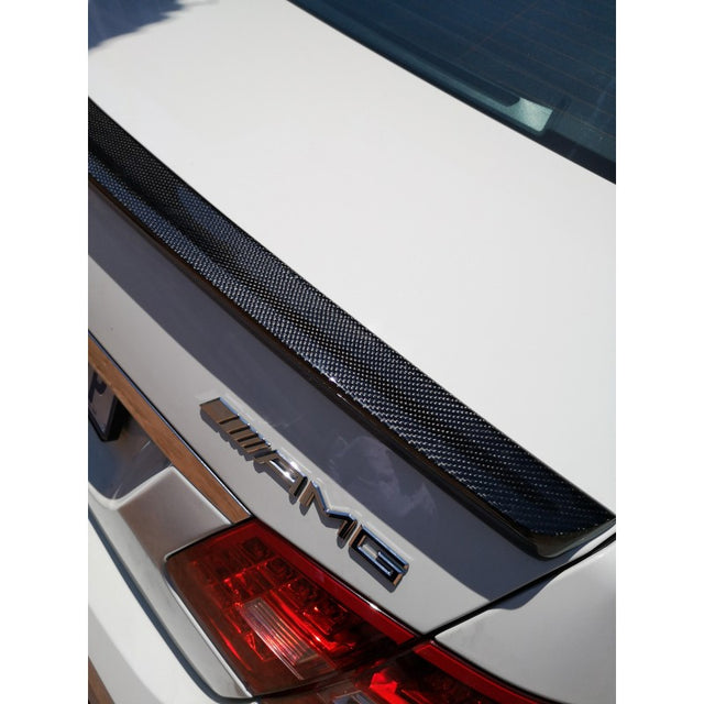 W212 AMG carbon fiber boot spoiler