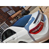 W212 AMG carbon fiber boot spoiler