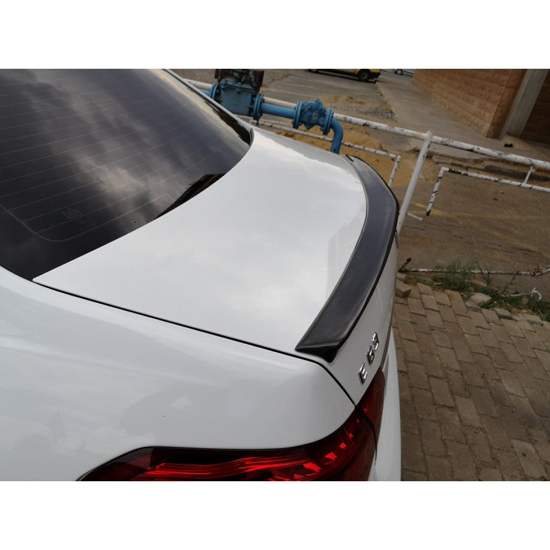 W212 AMG carbon fiber boot spoiler