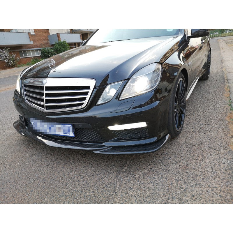 W212 E63 GH-style carbon fiber front lip