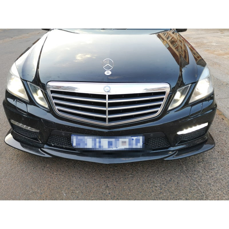 W212 E63 GH-style carbon fiber front lip