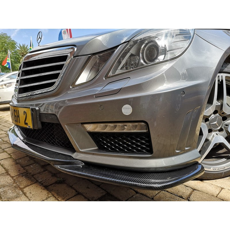 W212 E63 GH-style carbon fiber front lip