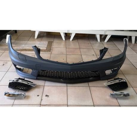 W204 12-15 C63 style front bumper w/LED day-light running light